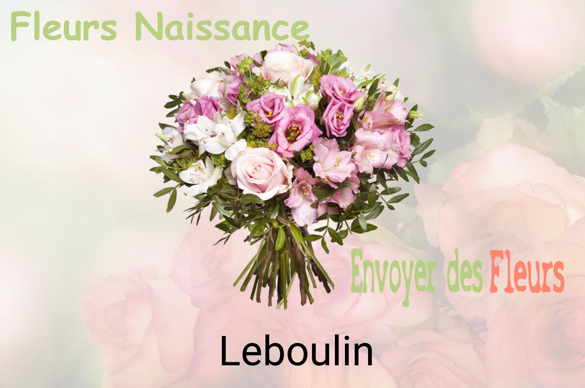 Bouquet de fleurs de naissance livré à Leboulin